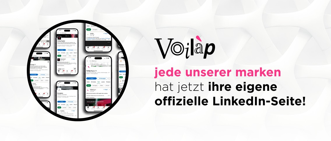 Voilàp: Jede unserer marken hat jetzt ihre eigene offizielle LinkedIn-Seite!
