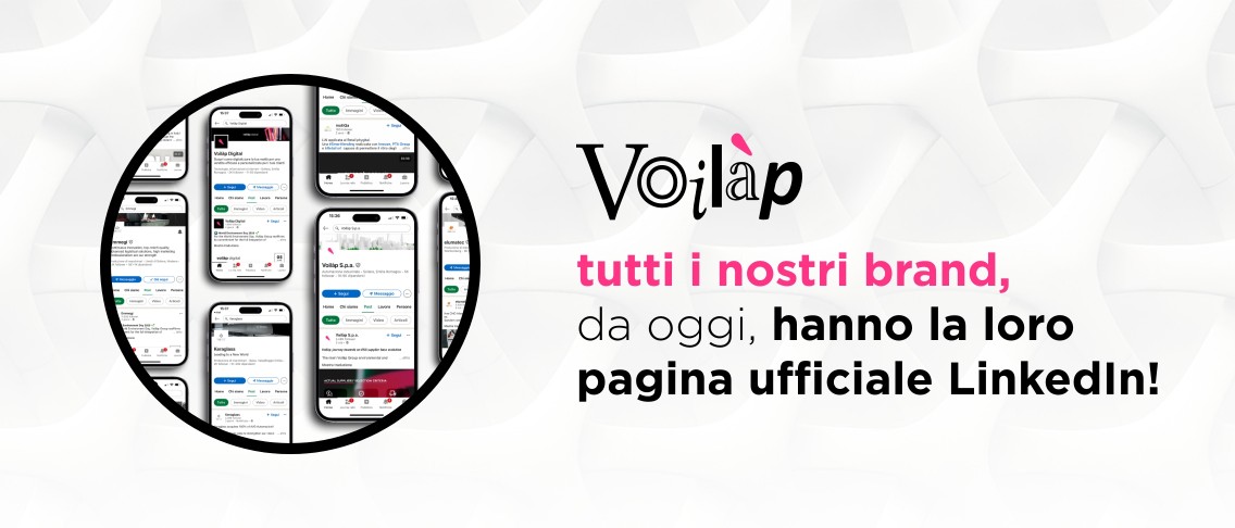 Tutti i nostri brand, da oggi, hanno la loro pagina ufficiale LinkedIn! Voilàp